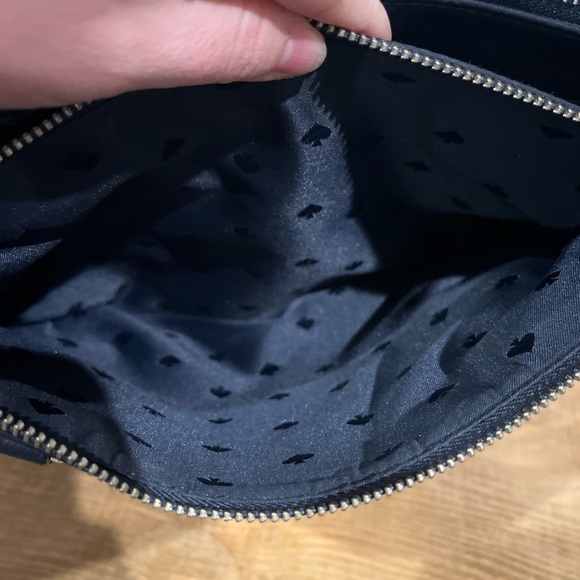 Kate spade ♠️ women’s nylon navy blue 3 compartment dawn small satchel bag EUC - Picture 7 of 8